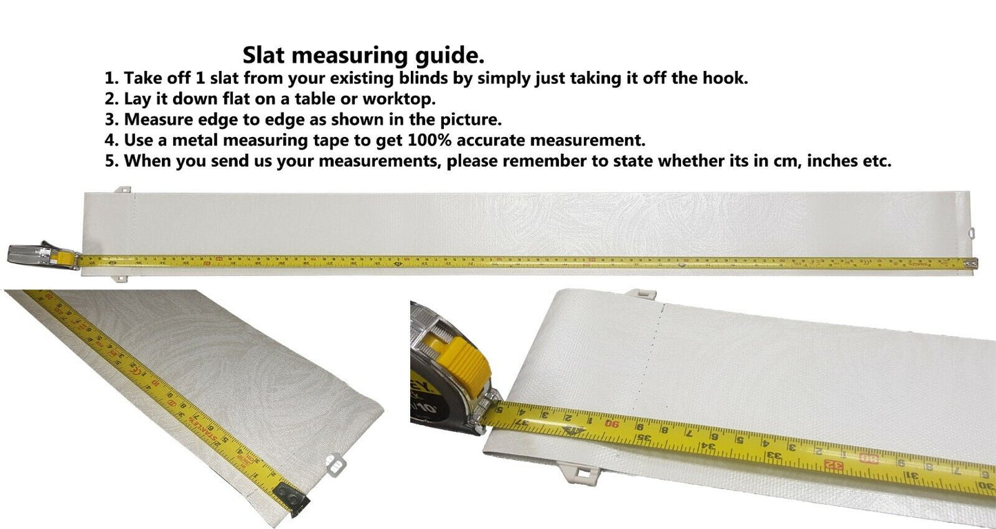 Vertical Blind Replacement Slats Made To Measure Custom Sizes - Queen Blinds ltd